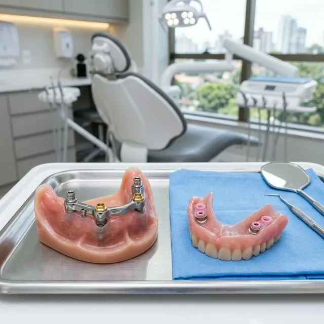 Overdenture com 2 implantes em BH — Implante Já