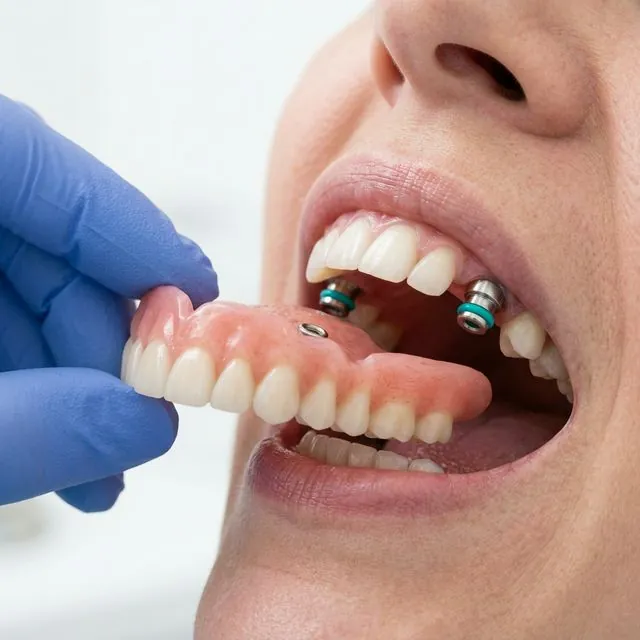 Overdenture sobre implantes — comparativo de estabilidade